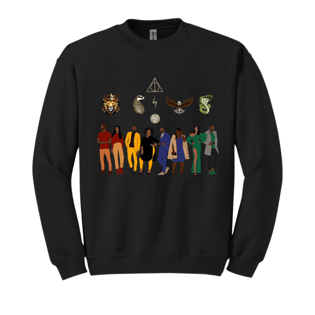 Blerd Hogwarts House Unity Crewneck Sweatshirt