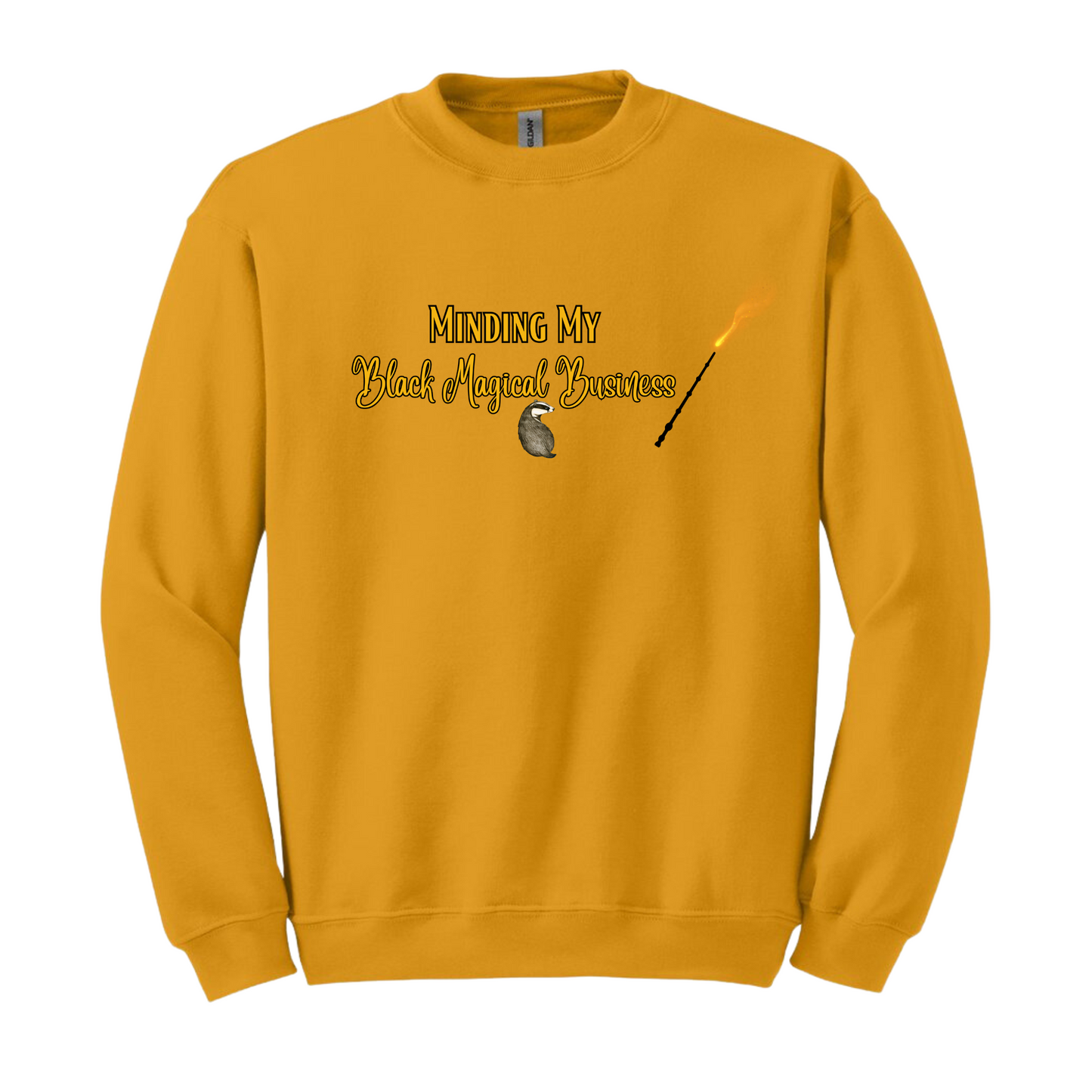 Blerd Hufflepuff Hogwarts House Crewneck Sweatshirt